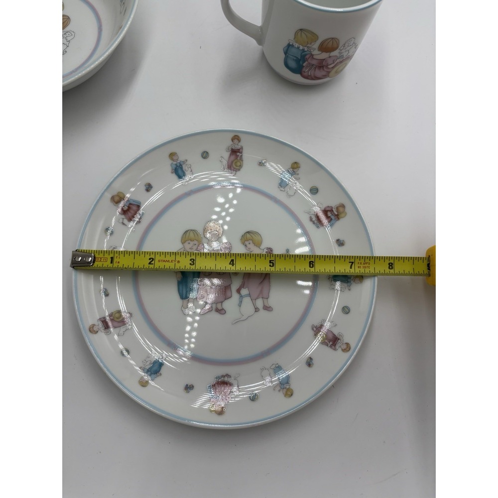 Baby Dior (Christian Dior) 'Les Enfants' Fine China Plate Bowl And Mug Set Of 3 - Picture 10 of 10